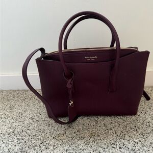 Kate Spade Plum Bag with removable strap EUC